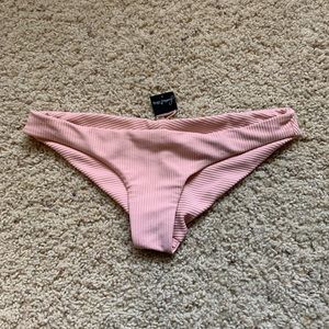 frankies greer vintage rose ribbed cheeky bikini